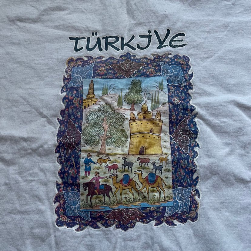 Beyaz türkiye Baskılı Tişört - Görsel 4