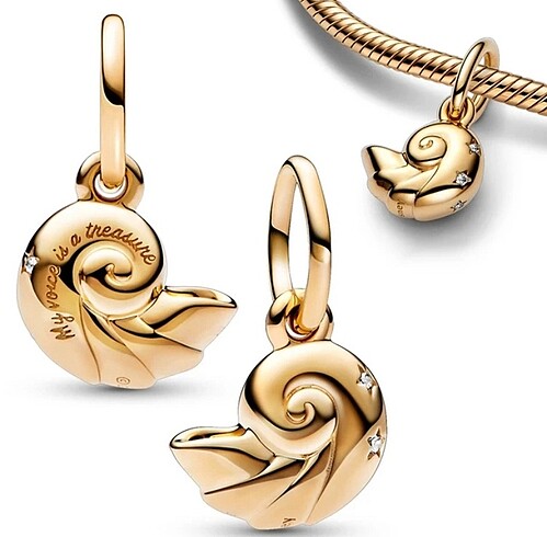 Pandora shell charm