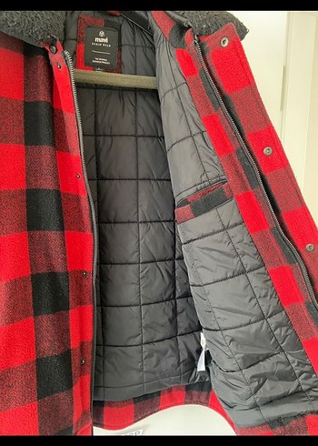 Kırmızı Siyah Kareli Düğmeli Erkek Ceket - Görsel 3