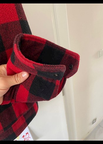 Kırmızı Siyah Kareli Düğmeli Erkek Ceket - Görsel 4