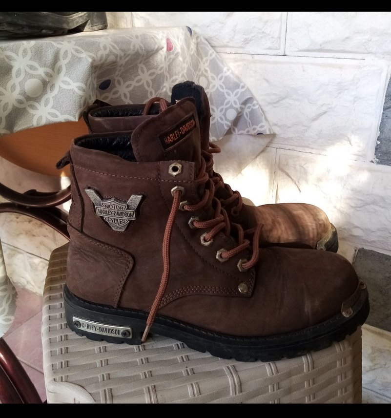 Harley-Davidson Kahverengi Deri Bot - Görsel 2