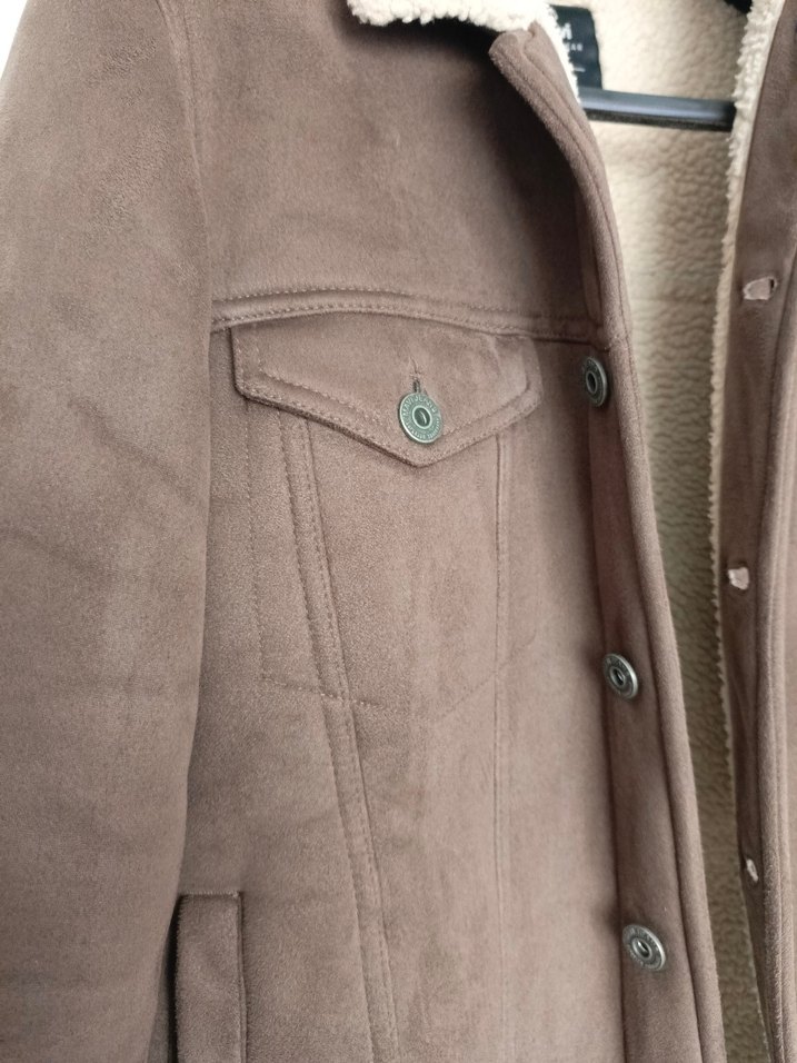 MAVİ SÜET ERKEK MONT - Görsel 4