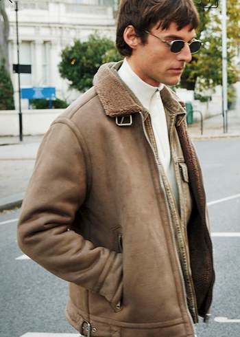 LCW ERKEK KÜRKLÜ SÜET MONT - Görsel 3