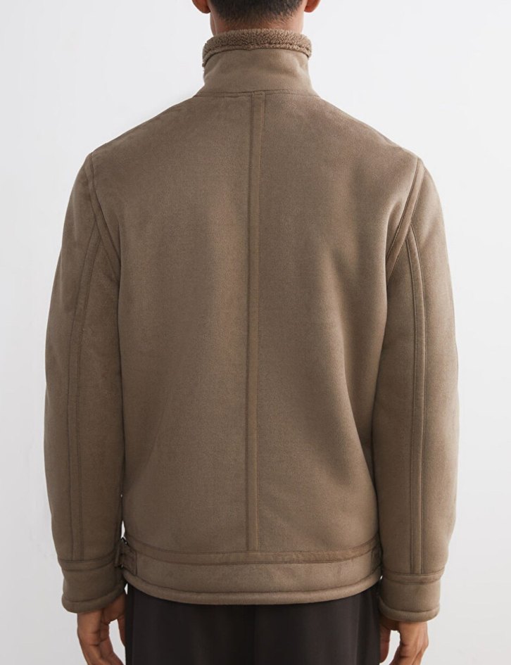 LCW ERKEK KÜRKLÜ SÜET MONT - Görsel 2