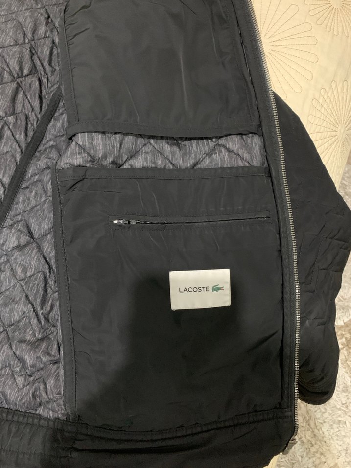 Siyah Fermuarlı Erkek Mont - Lacoste - Görsel 3