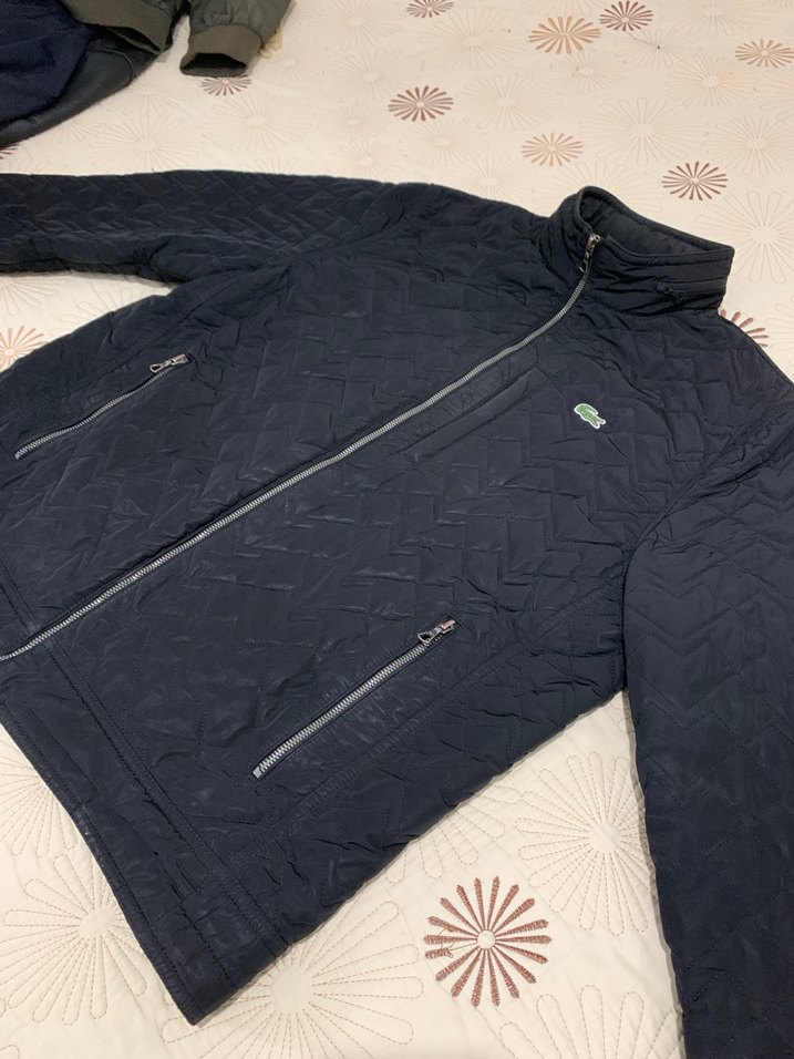 Siyah Fermuarlı Erkek Mont - Lacoste - Görsel 5