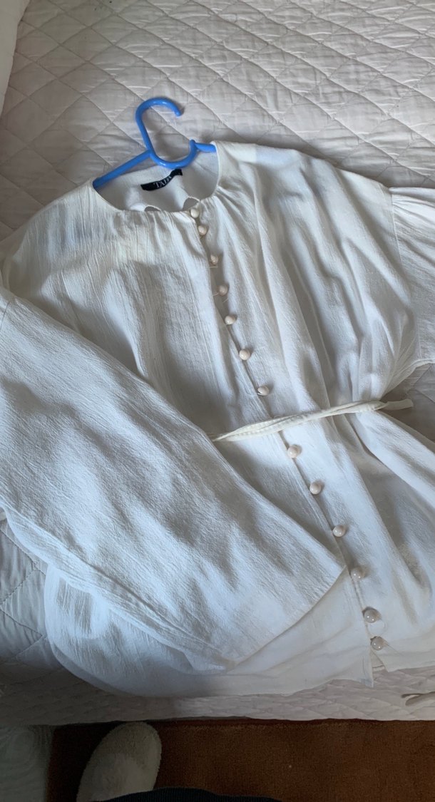 beyaz tesettür takım - Görsel 2