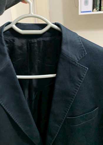 Düğmeli Koyu Mavi Erkek Takım Ceketi - Görsel 2