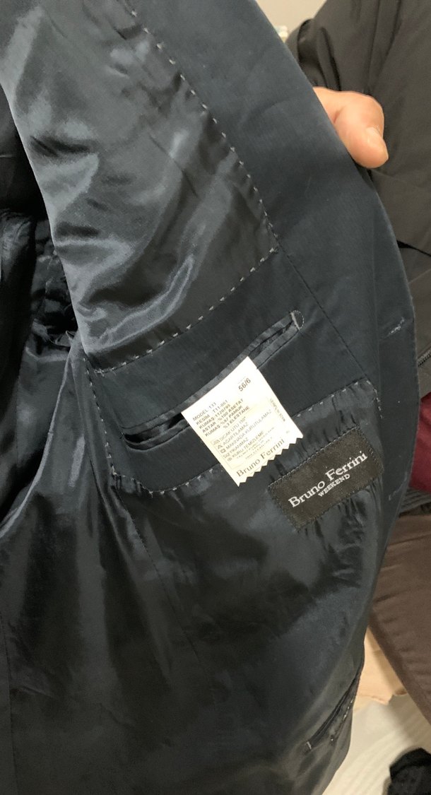 Düğmeli Koyu Mavi Erkek Takım Ceketi - Görsel 3