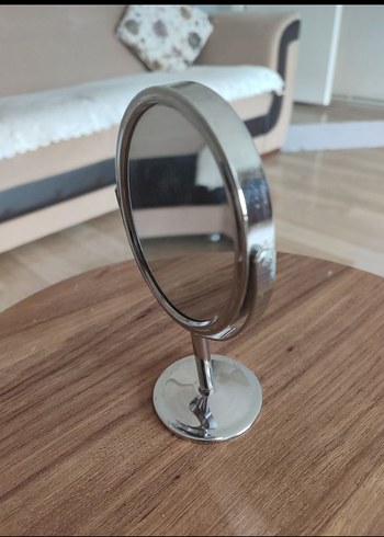  Beden Parlak Bej Oval Masaüstü Ayna