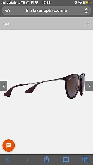 Beden kahverengi Renk Ray ban RB4171 polorize. ORJİNAL