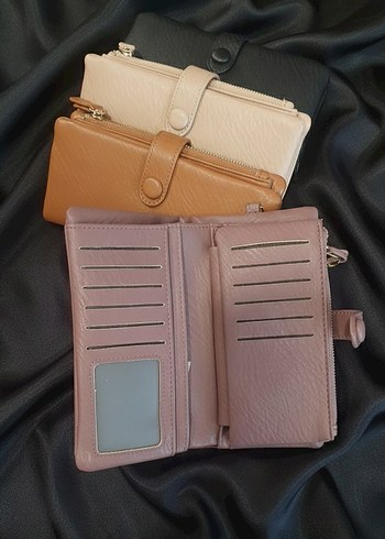 Fermuarlı Deri Kadın Cüzdanı - Bej - Görsel 4