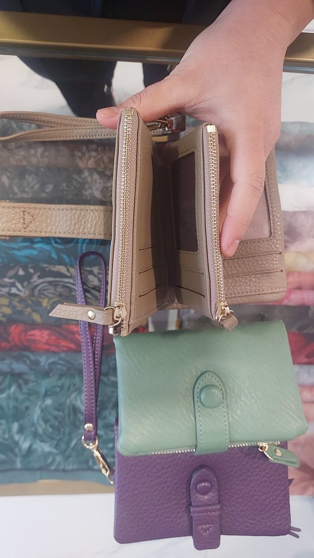 Bohem Stil Çok Renkli Deri Kadın Cüzdan - Görsel 2