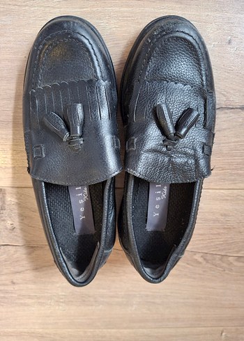 Erkek Çocuk Siyah Tokalı Loafer Ayakkabı
