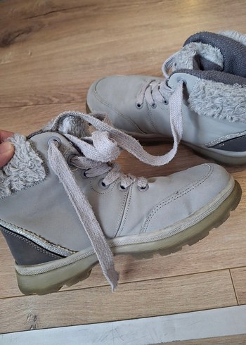 Kız Çocuk Gri Süet Bağcıklı Bot - Görsel 6