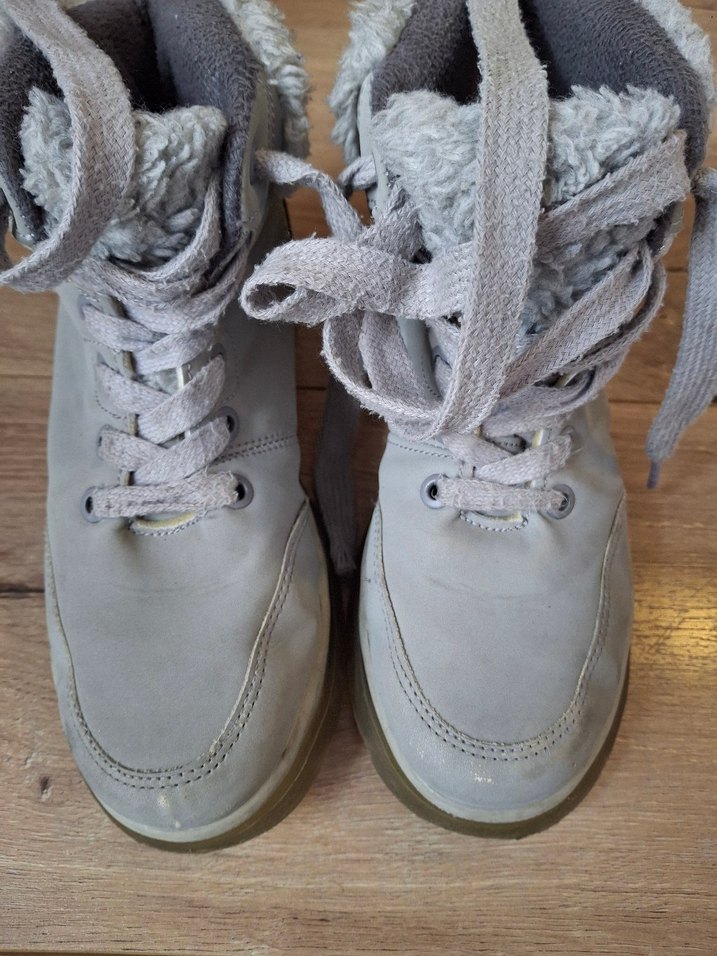 Kız Çocuk Gri Süet Bağcıklı Bot - Görsel 2