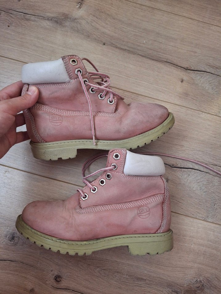 Pembe Süet Dolgu Topuklu Bağcıklı Kadın Bot - Görsel 5