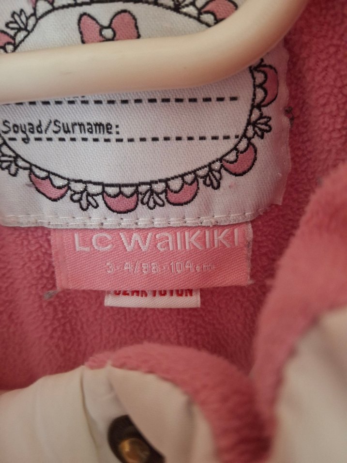 Kapüşonlu Beyaz Kız Çocuk Düğmeli Mont - Görsel 2