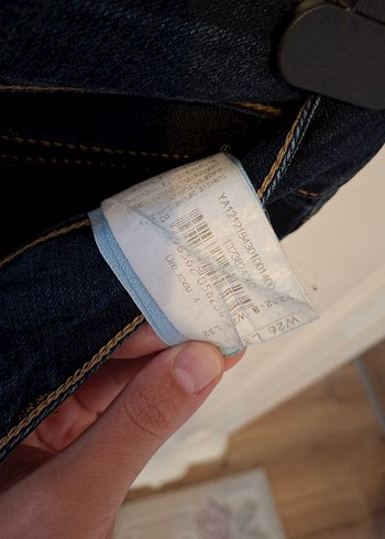 Kemer Detaylı Koyu Mavi Kadın Kot Pantolon - Görsel 3