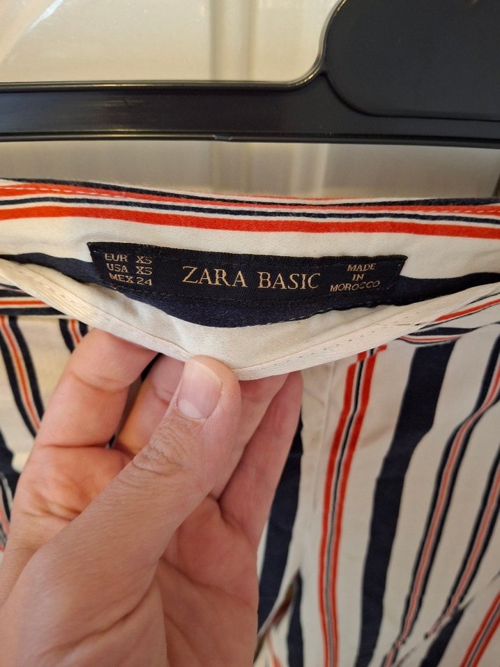 Çizgili Piliseli Kadın Kumaş Pantolon - Görsel 2