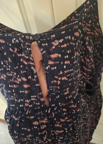 Askılı Bağlamalı Midi Hamile Elbisesi - Görsel 6