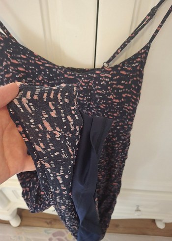 Askılı Bağlamalı Midi Hamile Elbisesi - Görsel 7