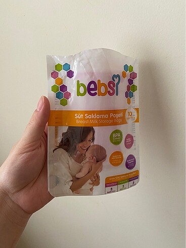 Bebsi süt saklama poşeti
