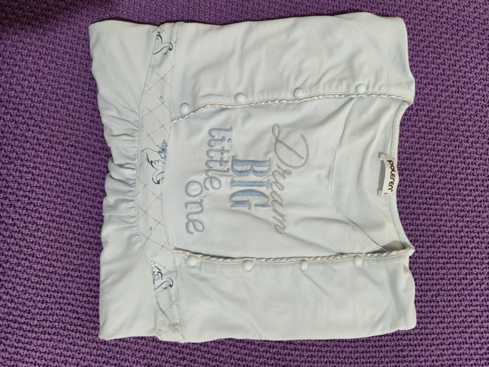 Uzun Kollu Mavi Hamile ve Emzirme Gecelik - Görsel 4