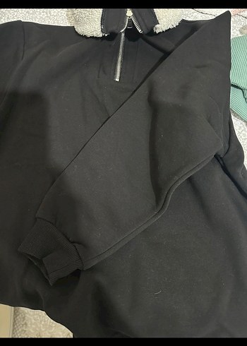 Siyah sweatshirt - Görsel 3