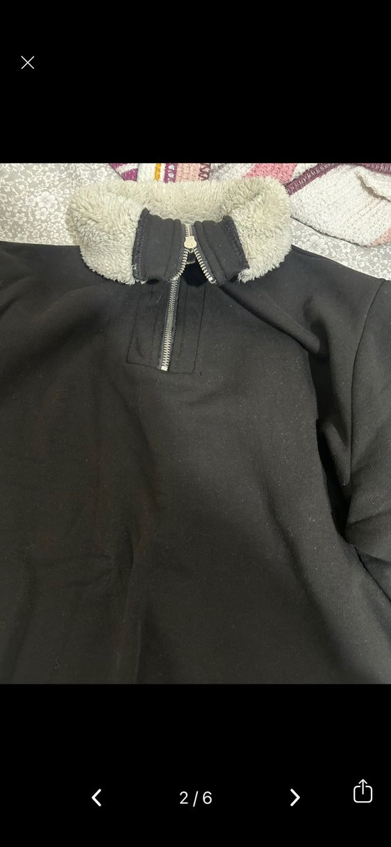 Siyah sweatshirt - Görsel 2