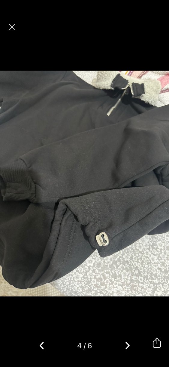 Siyah sweatshirt - Görsel 4