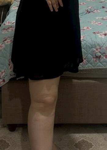 Drapeli Siyah Elbise - Görsel 2