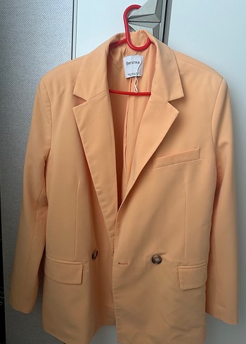 m Beden turuncu Renk Bershka kavuniçi blazer ceket
