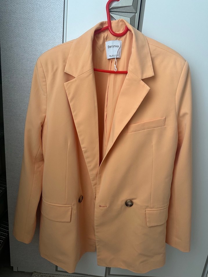Bershka kavuniçi blazer ceket - Görsel 4