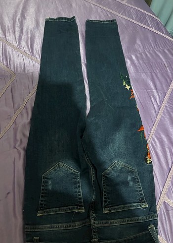 Desenli kız çocuk Pantol - Görsel 4