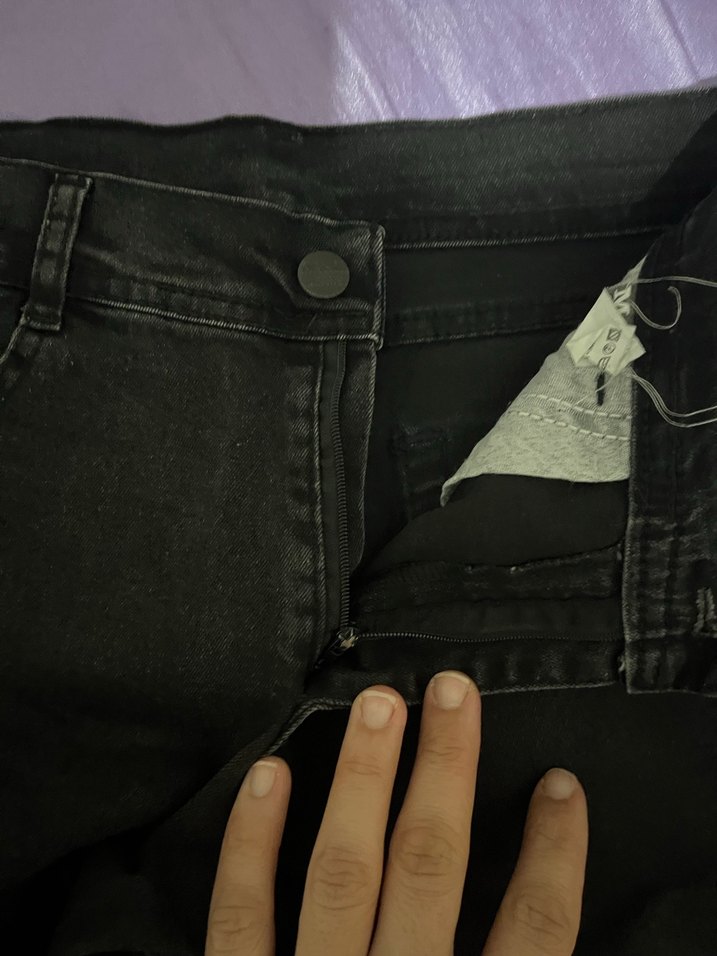 Erkek Siyah Kot Pantolon - Görsel 2