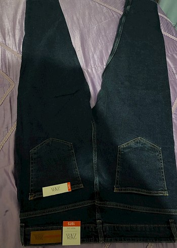 Düğmeli Koyu Mavi erkek Pantol - Görsel 3