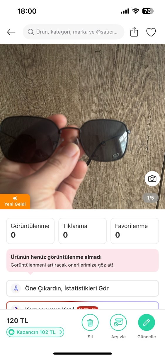 Gri Minimalist Sokak Tarzı Kadın Güneş Gözlüğü - Görsel 2