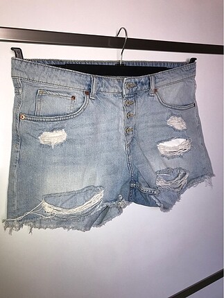 H&m 42 beden boyfriend jean şort