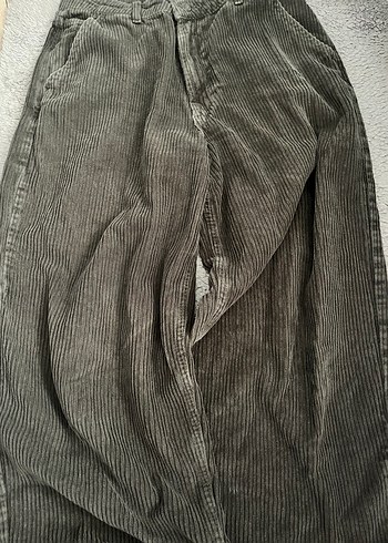 Kadife Füme Baggy Jeans