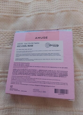 Shiseido Amuse 02 cool rose far paleti