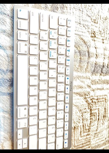 Piranha Kablosuz Beyaz Gri Klavye - Görsel 3