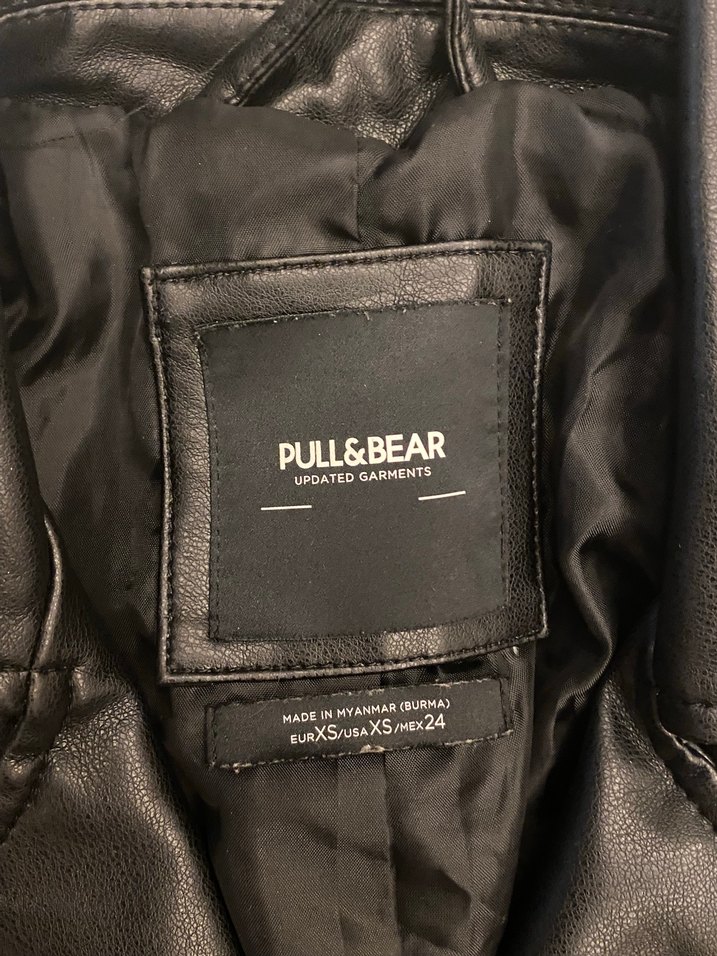 Siyah Deri Biker Ceket - Görsel 4