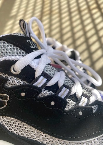 Skechers Beyaz Gri Yüksek Topuklu Spor Ayakkabı - Görsel 5