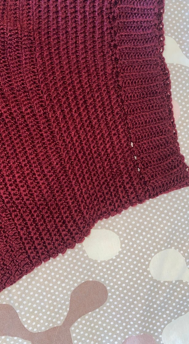 Bordo Örgü Mini Şort - Görsel 2