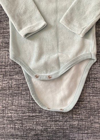 Gri Uzun Kollu Bebek Çıtçıtlı Body - Görsel 4