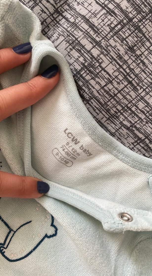 Gri Uzun Kollu Bebek Çıtçıtlı Body - Görsel 3