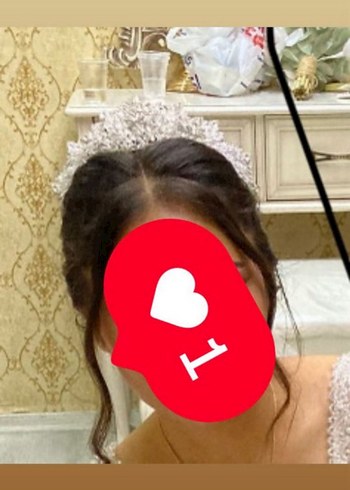 Payetli Bohem Gelin Tacı Beyaz Gri - Görsel 5