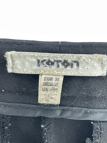 38 Beden siyah Renk Koton Düz Kesim %70 İndirimli.