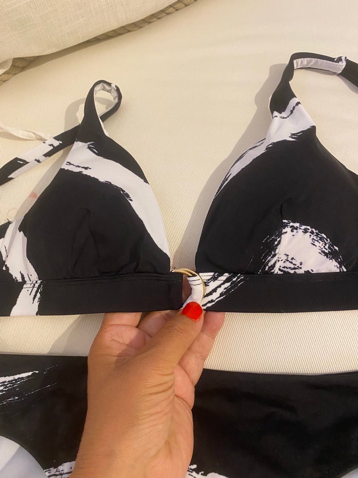 Siyah  beyazKadın Bikini Takımı 0 - Görsel 2